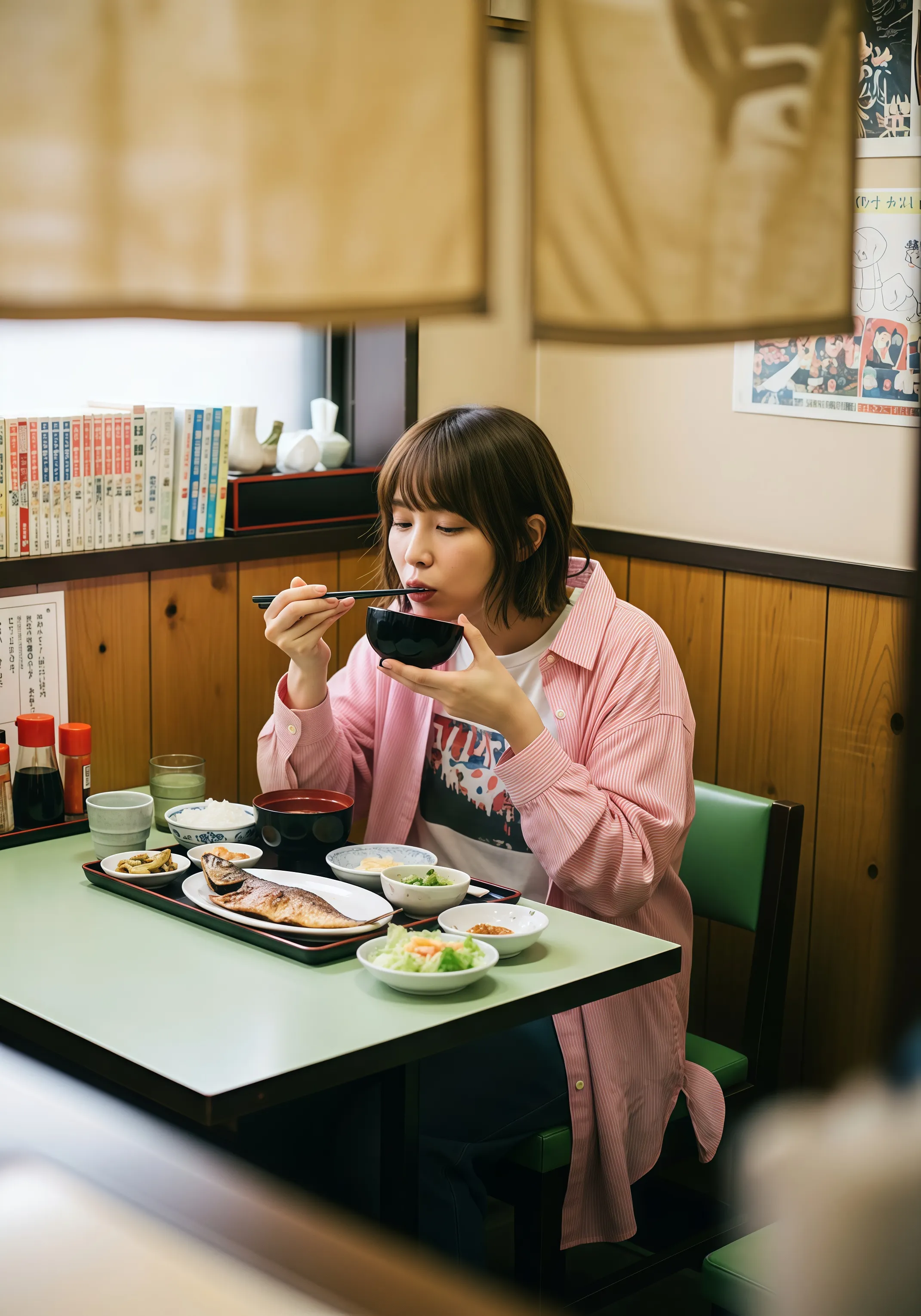 食事を楽しむ人々